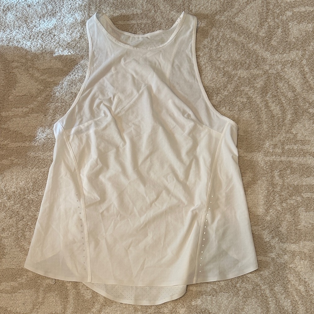 Women's White Lululemon Sleeveless Top